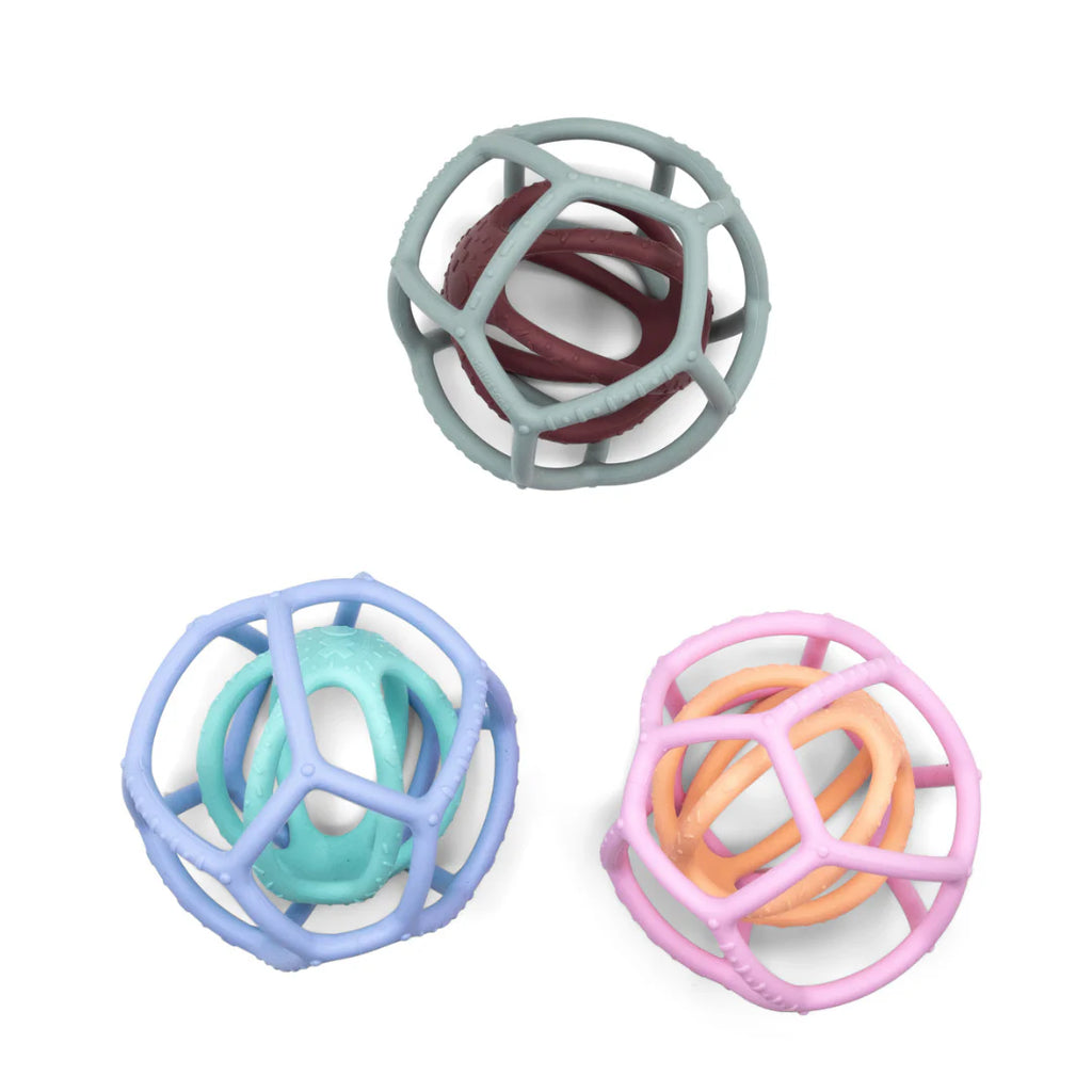 Jellystone Designs 2 Pack Sensory & Fidget Balls - Sage/Dusty Pink