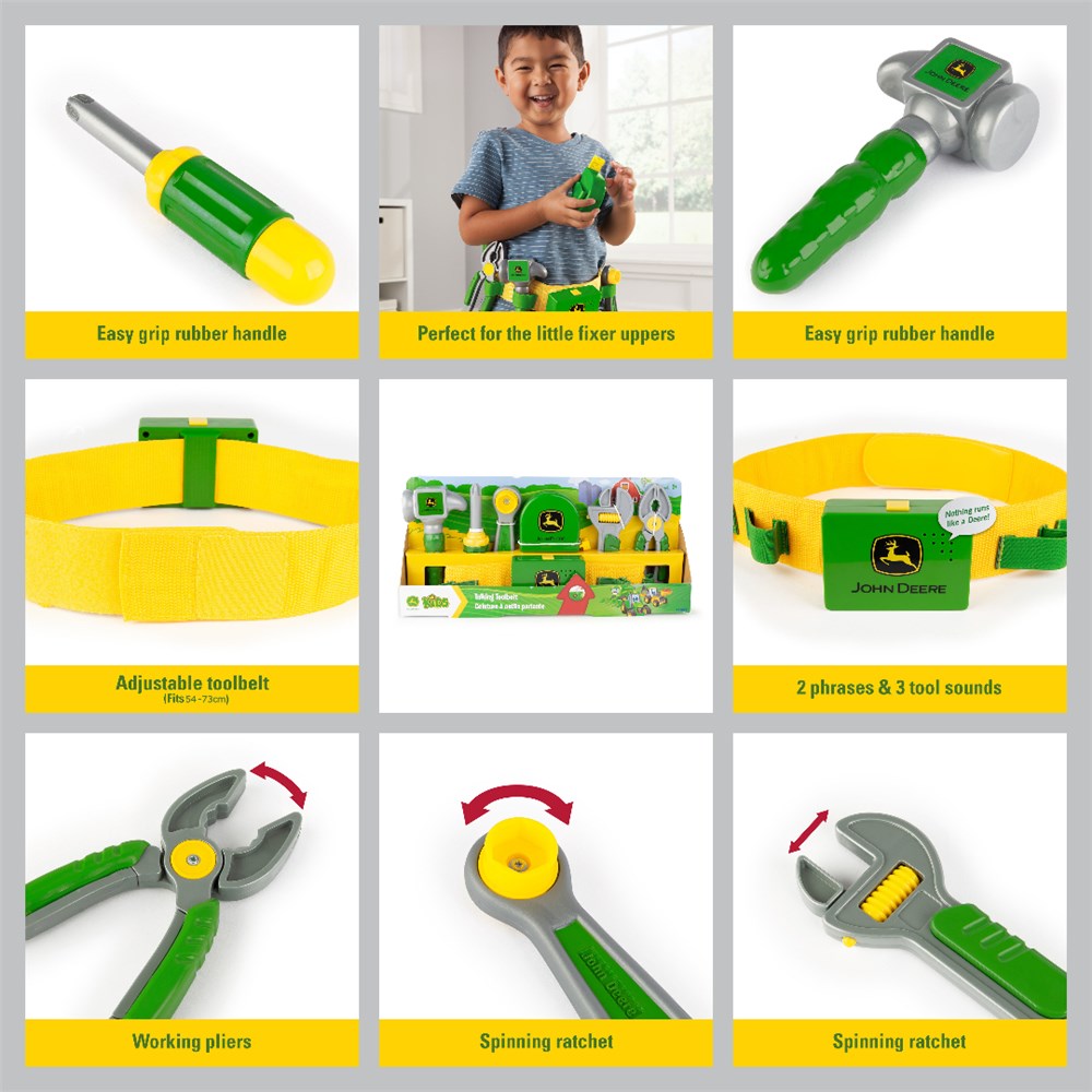 John Deere Toys Deluxe Talking Toolbelt Set