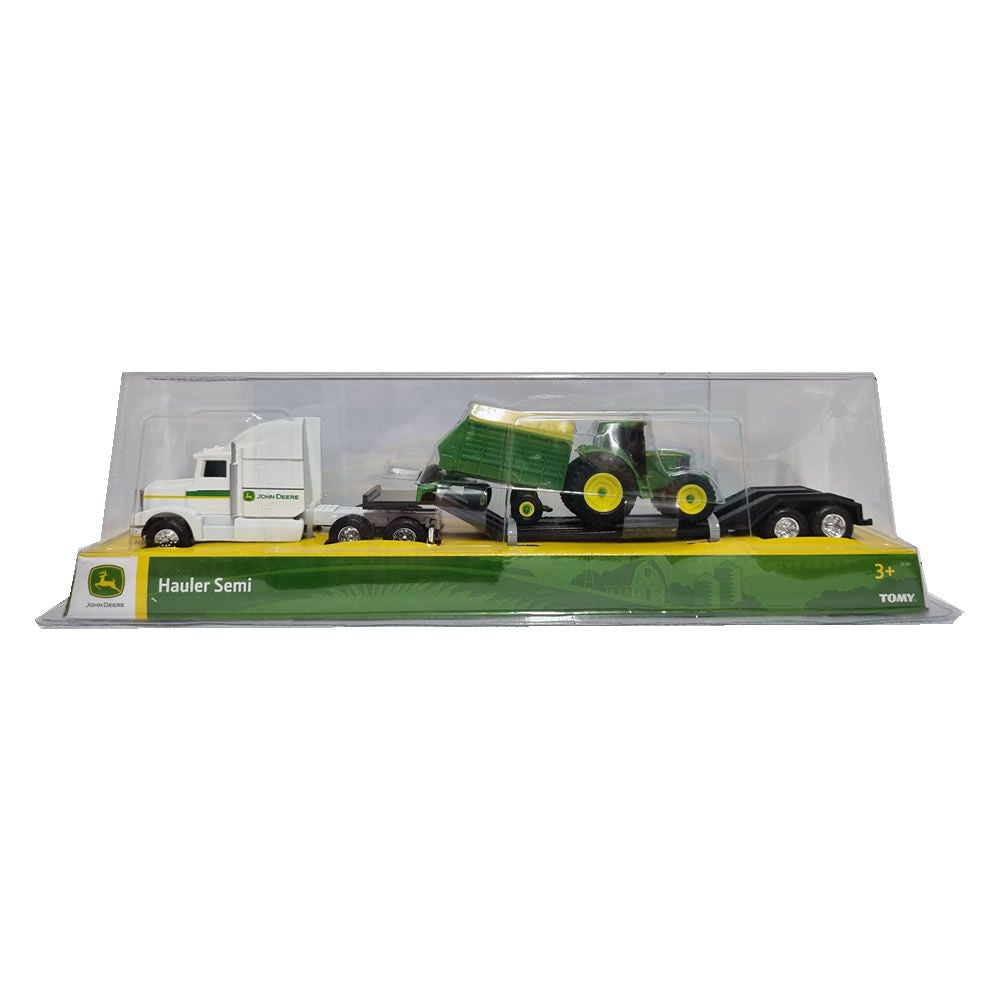 John Deere Toys Farm Semi Hauler Truck - White