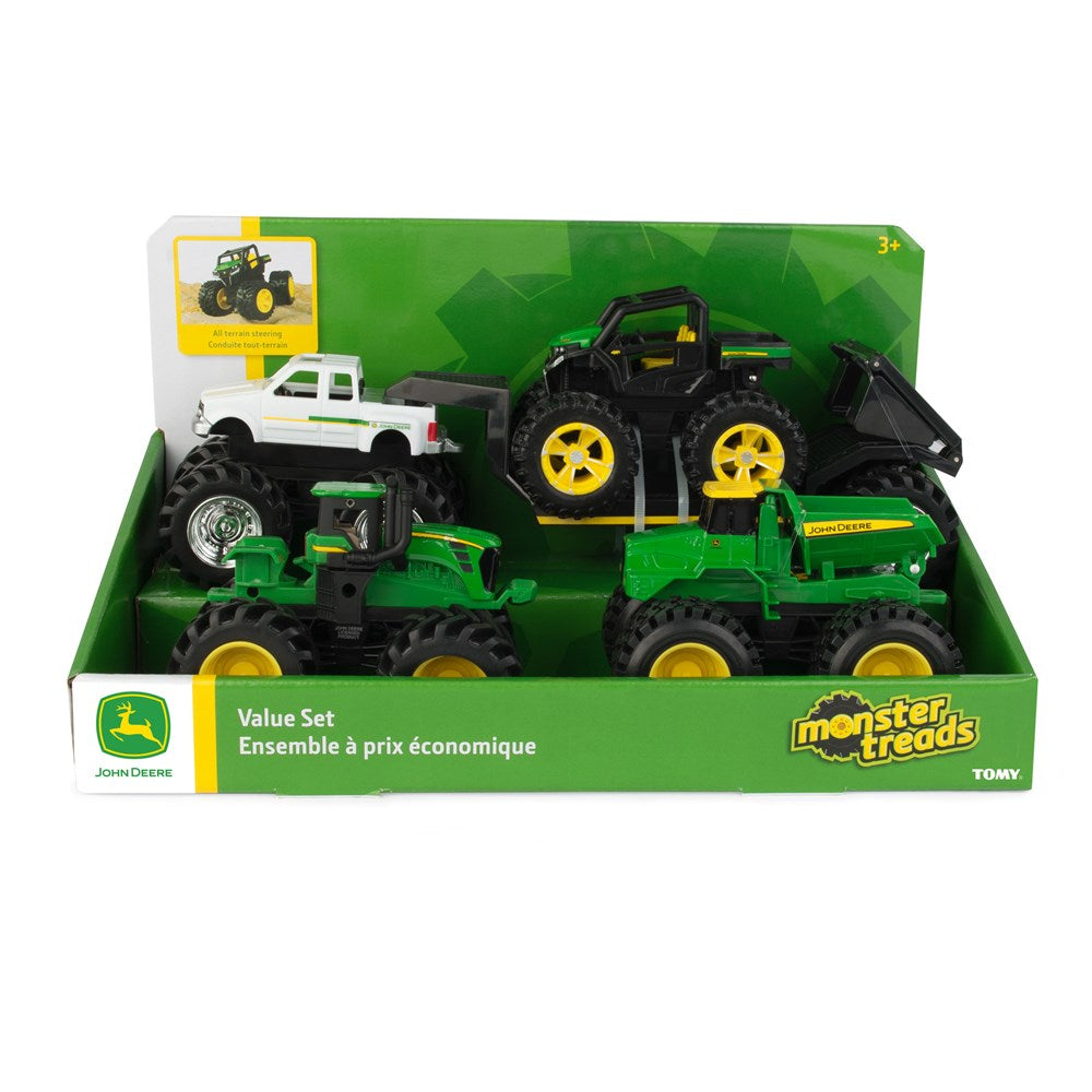 John Deere Toys Monster Treads 12cm Vehicles - 5 Piece Value Pack