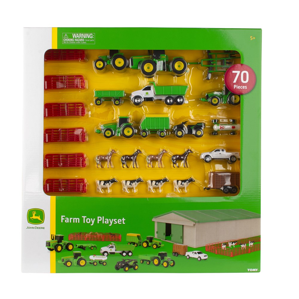 John Deere Toys 70 Piece Mini Vehicle Value Set