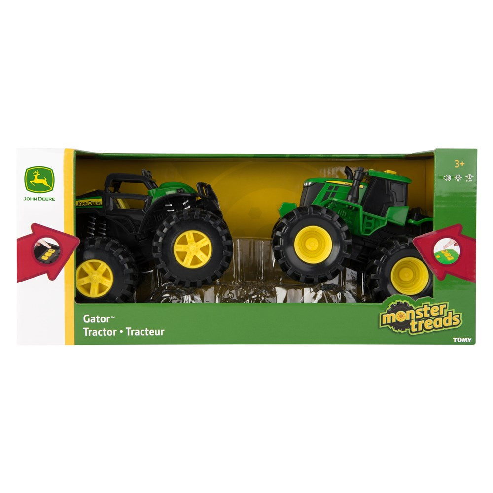 John Deere Toys 15cm Monster Treads Vehicle Lights & Sounds - 2 pack