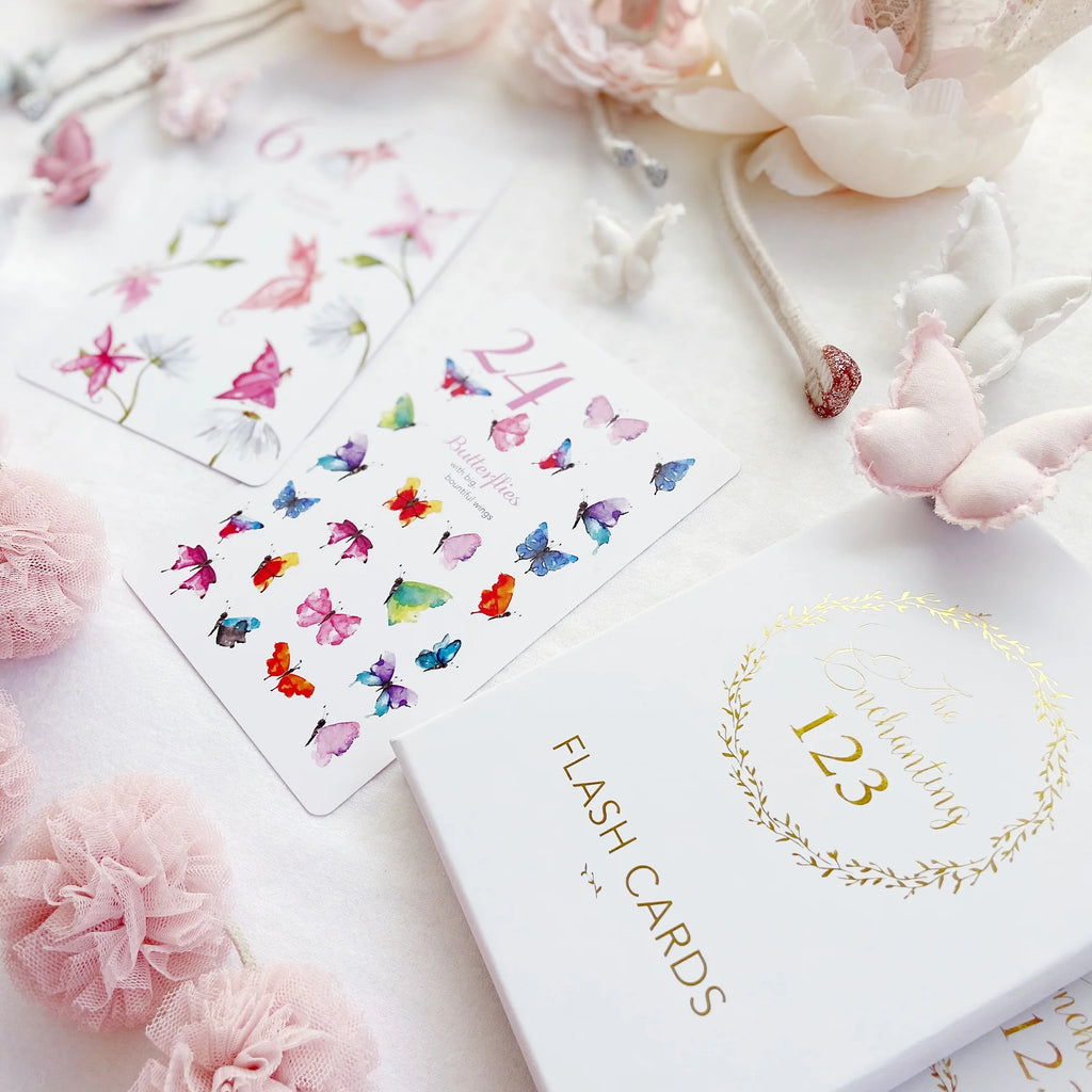 Adored Illustrations The Enchanting 123 Flash Cards