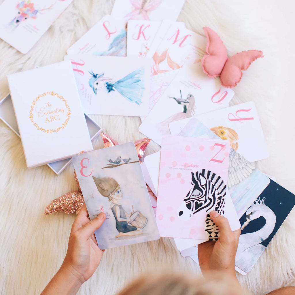 Adored Illustrations The Enchanting ABC Flash Cards