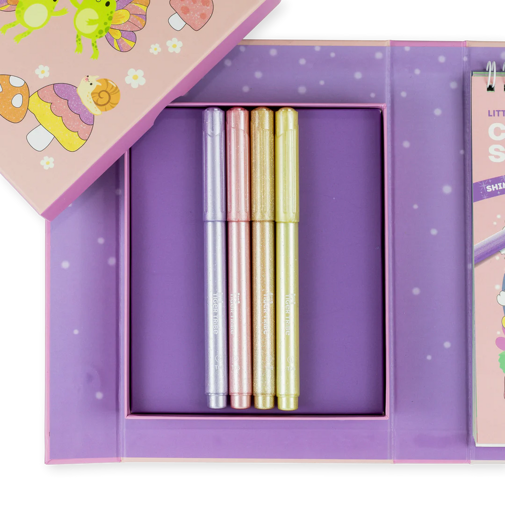 Tiger Tribe Shimmer Colouring Set - Little Fairy Land