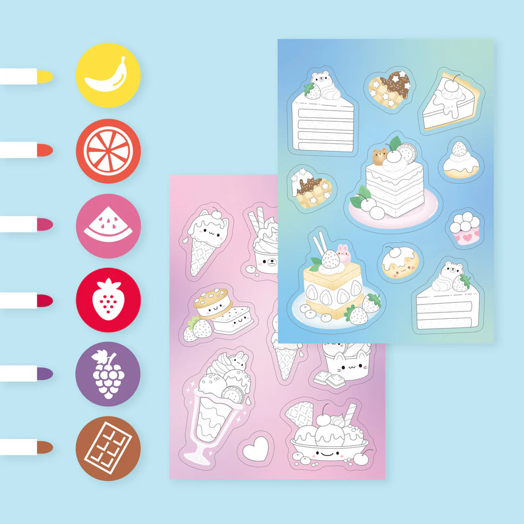 Tiger Tribe Scented Stacks Of Stickers - Dreamy Desserts