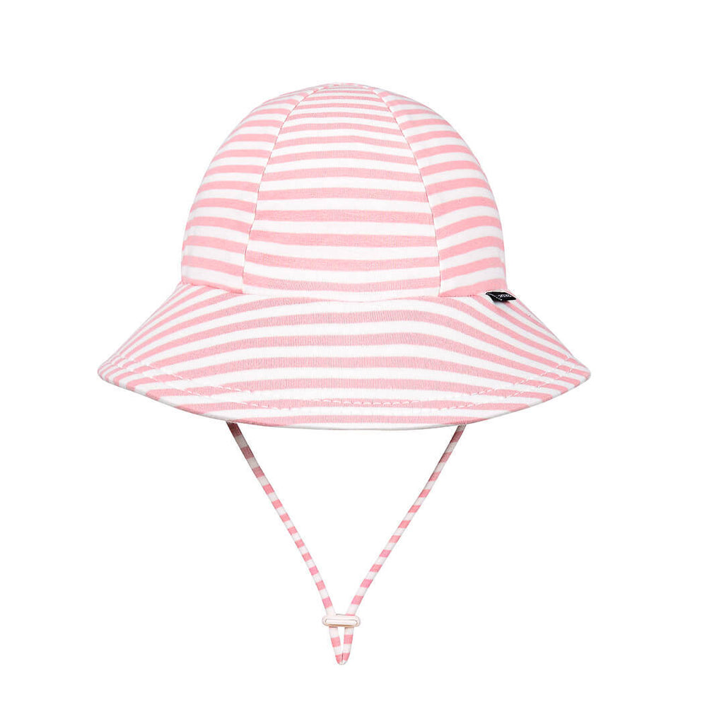 Bedhead Hats Kids Ponytail Bucket Sun Hat - Pink Stripe