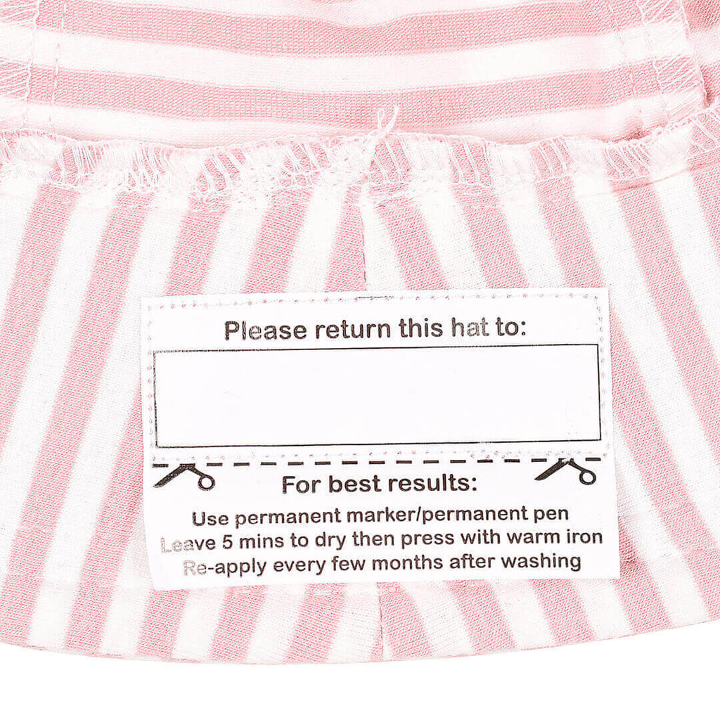 Bedhead Hats Kids Ponytail Bucket Sun Hat - Pink Stripe