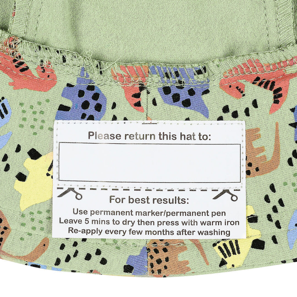 Bedhead Hats Kids Classic Bucket Sun Hat - Dino