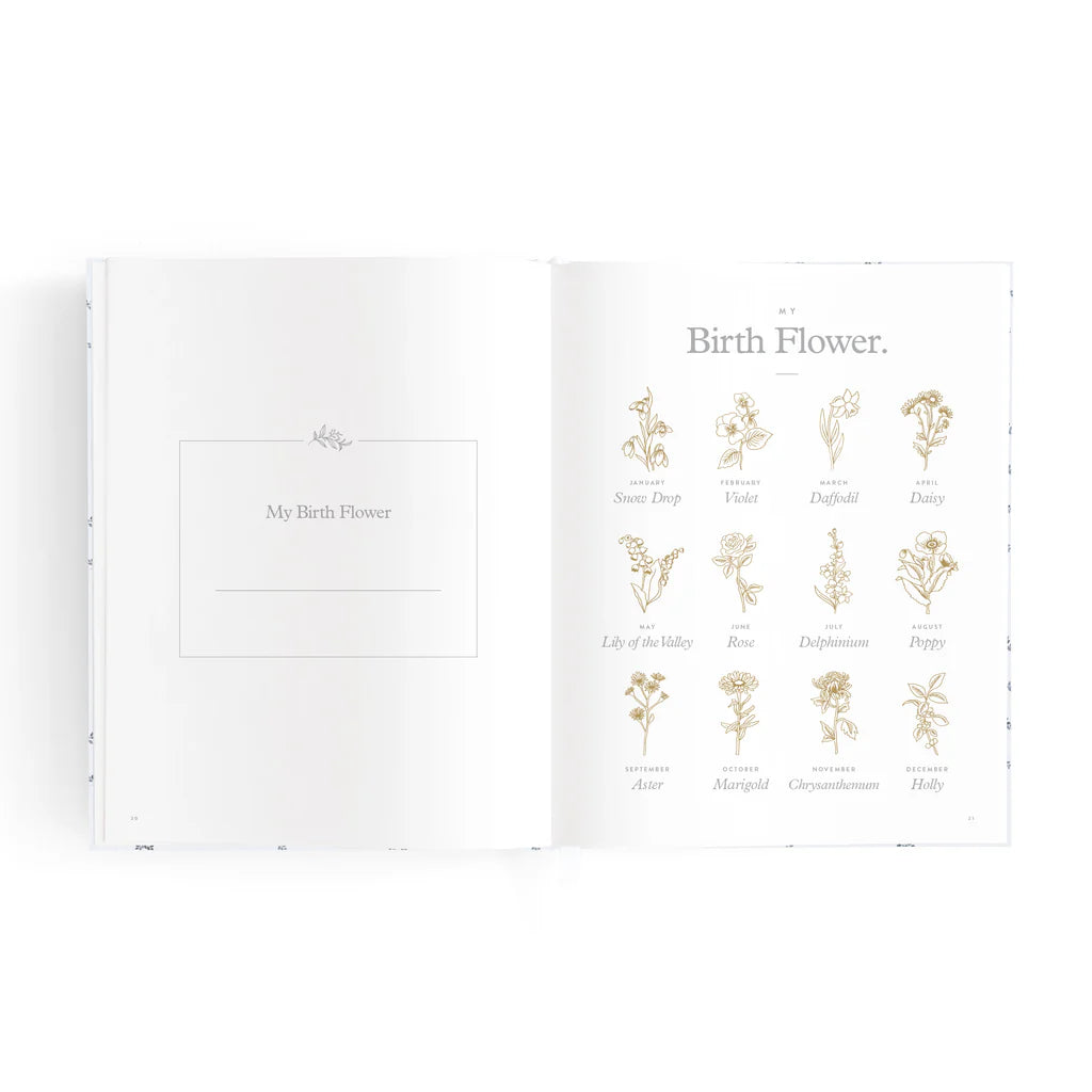 Fox and Fallow Mini Baby Book - Bluebell