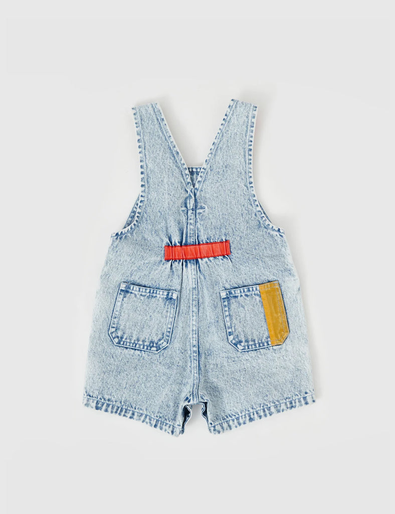 Goldie + Ace Burton Cargo Denim Overalls - Colour Pop