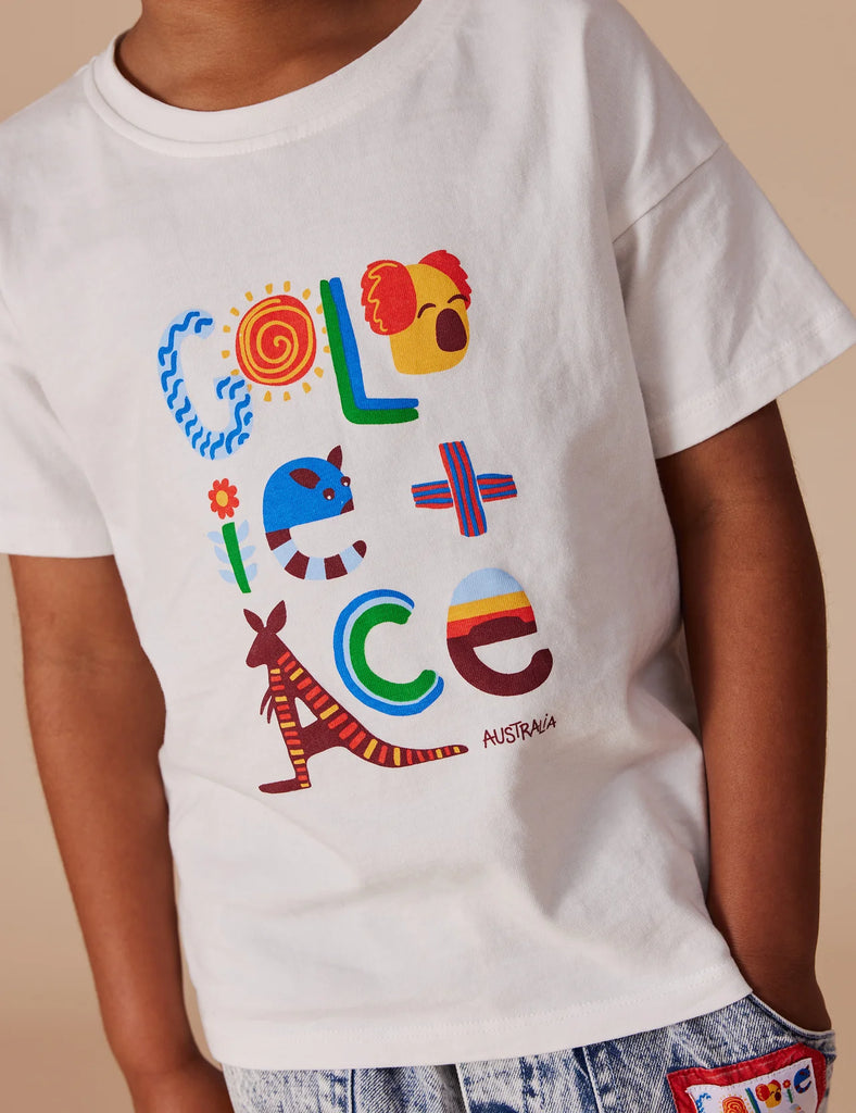 Goldie + Ace Land Down Under T-Shirt - White