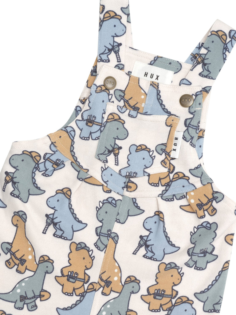 Huxbaby Construction Dinos Overall - Multi