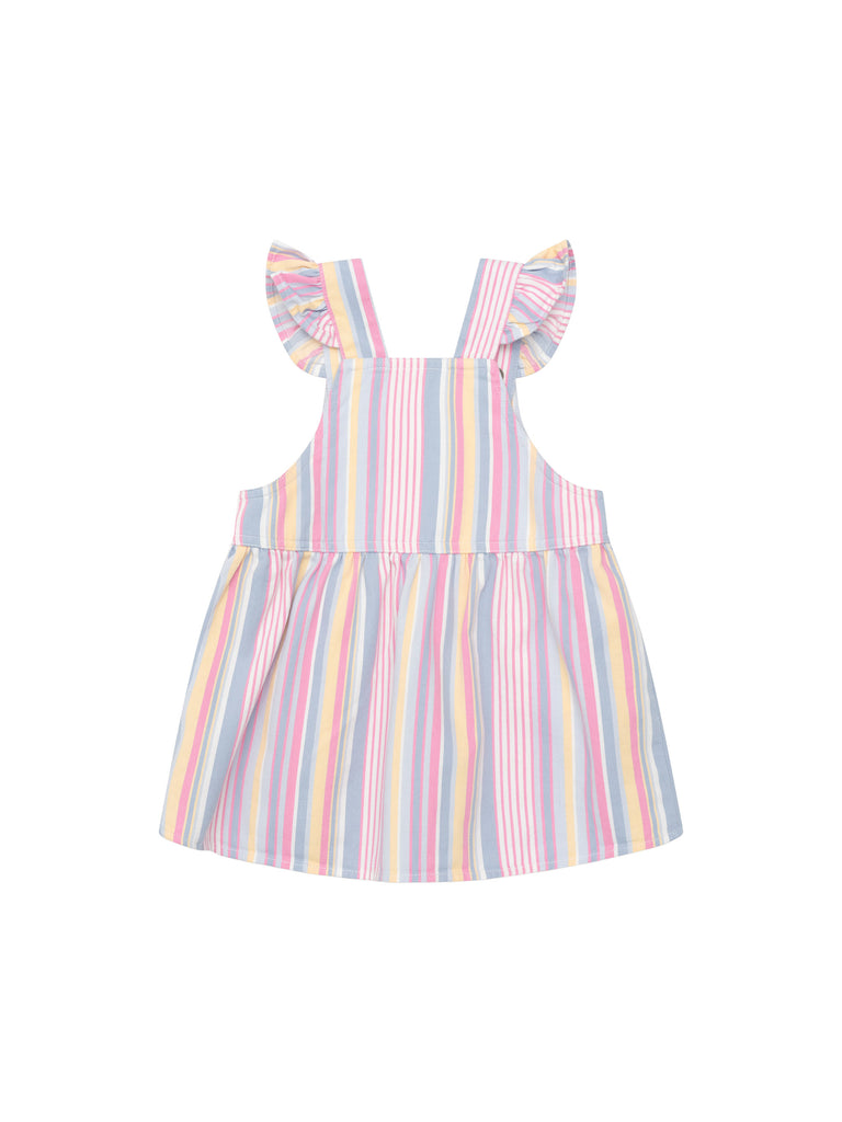 Huxbaby Pinafore Dress - Rainbow Stripe