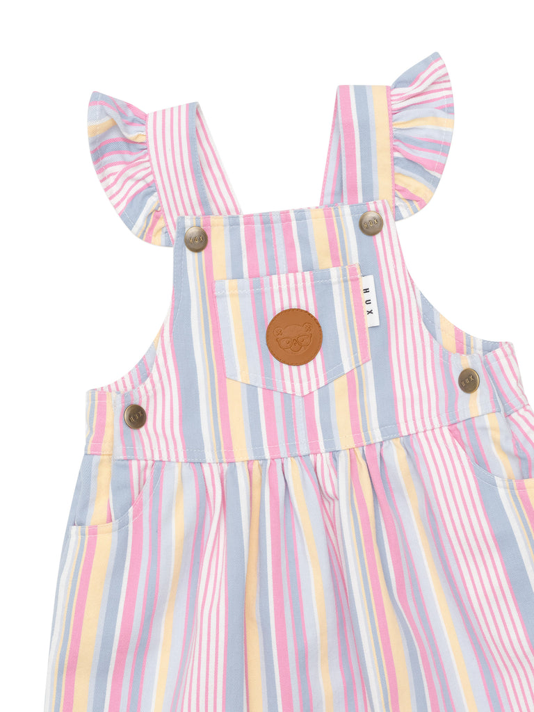 Huxbaby Pinafore Dress - Rainbow Stripe