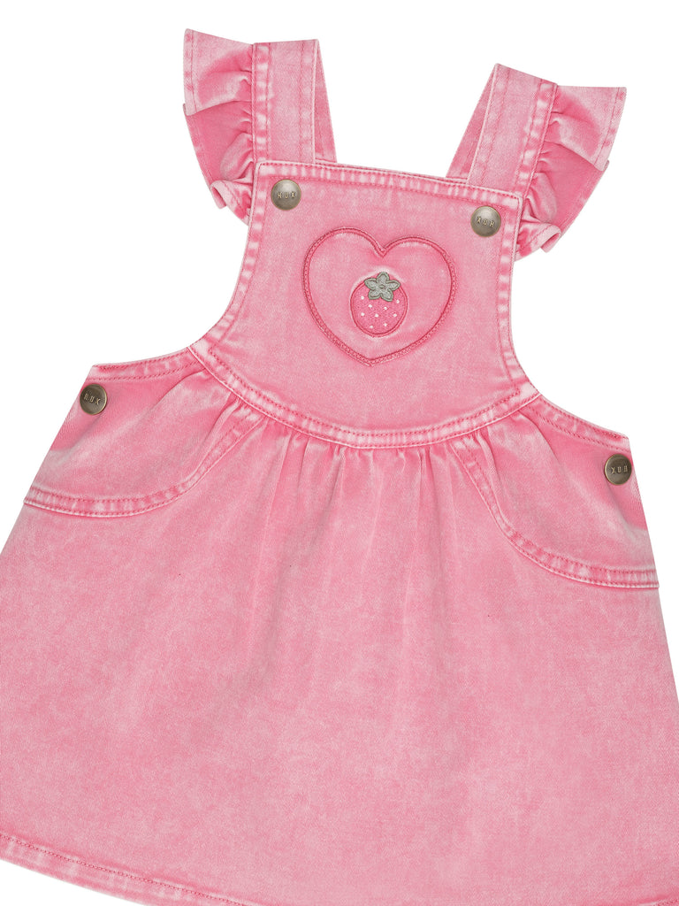 Huxbaby Berry Vintage Pinafore Dress - Bubblegum