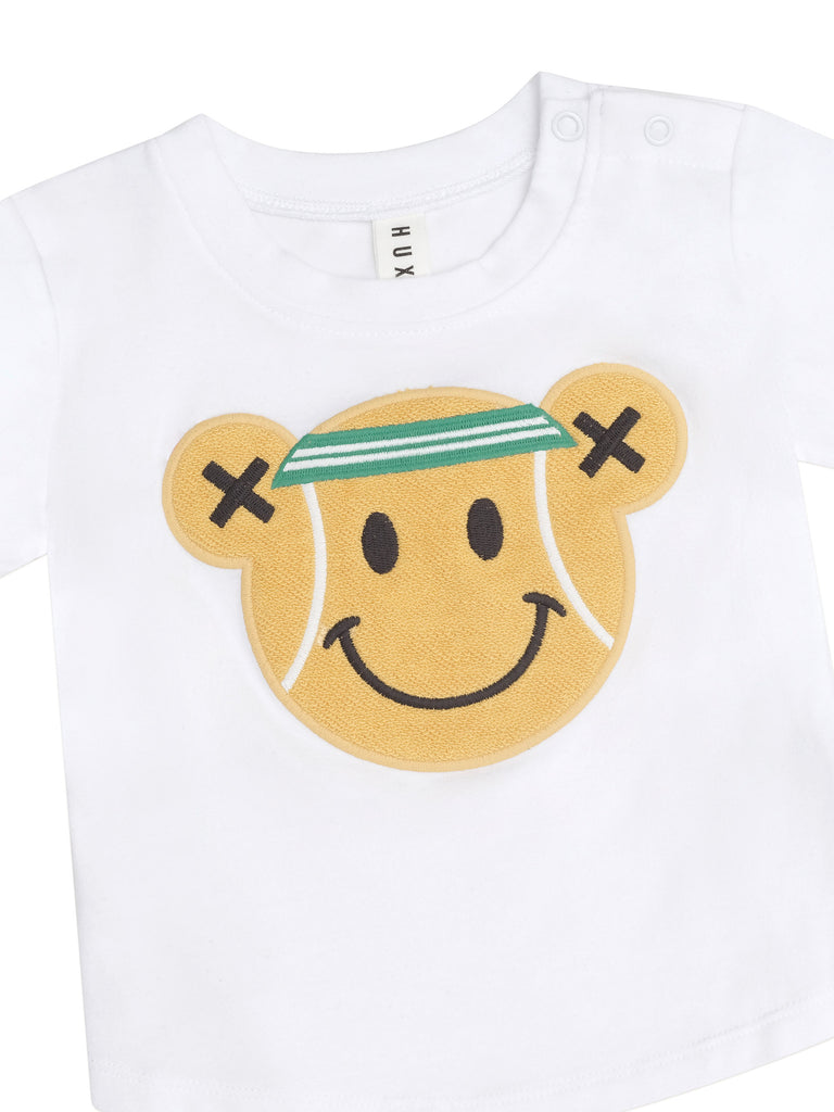 Huxbaby Tennis Bear T-Shirt - White