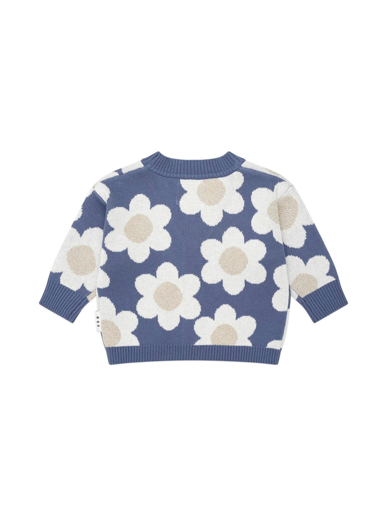 Huxbaby Daisy Boxy Cardi - Midnight