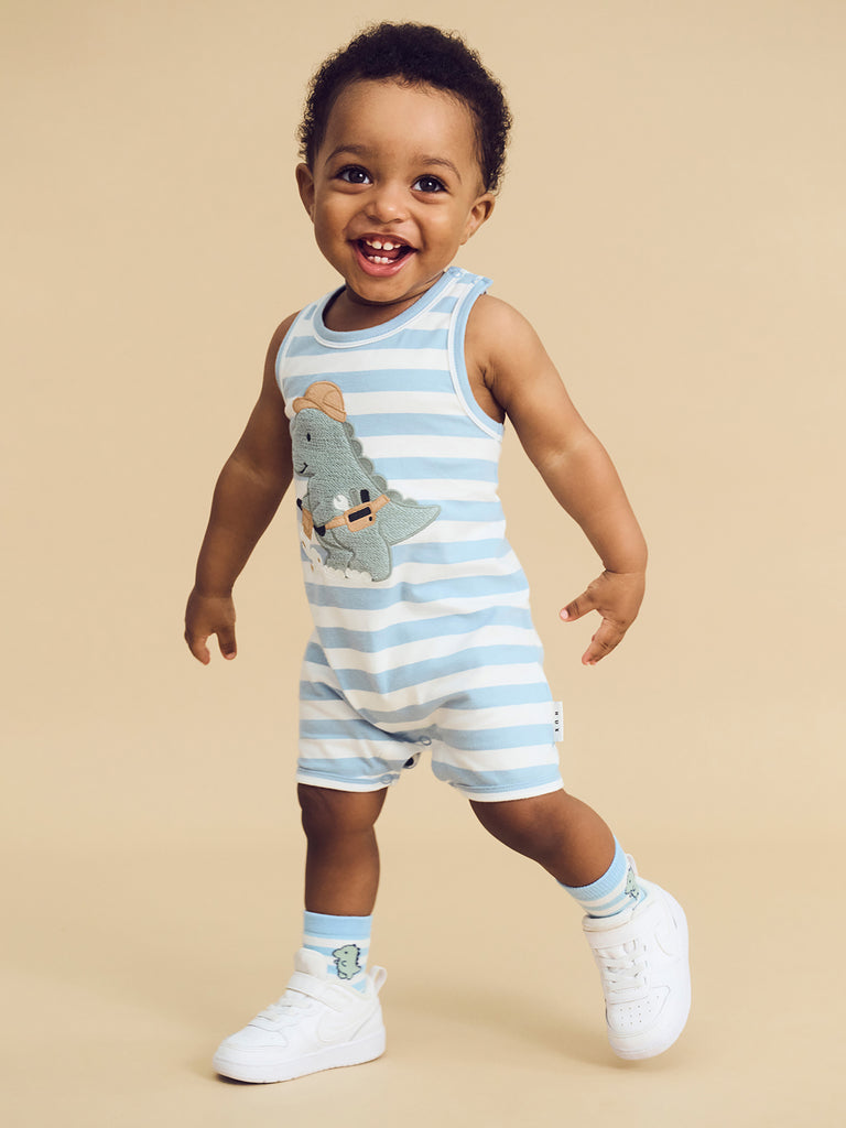 Huxbaby Dino Play 2-Pack Socks - Marine Blue + Navy