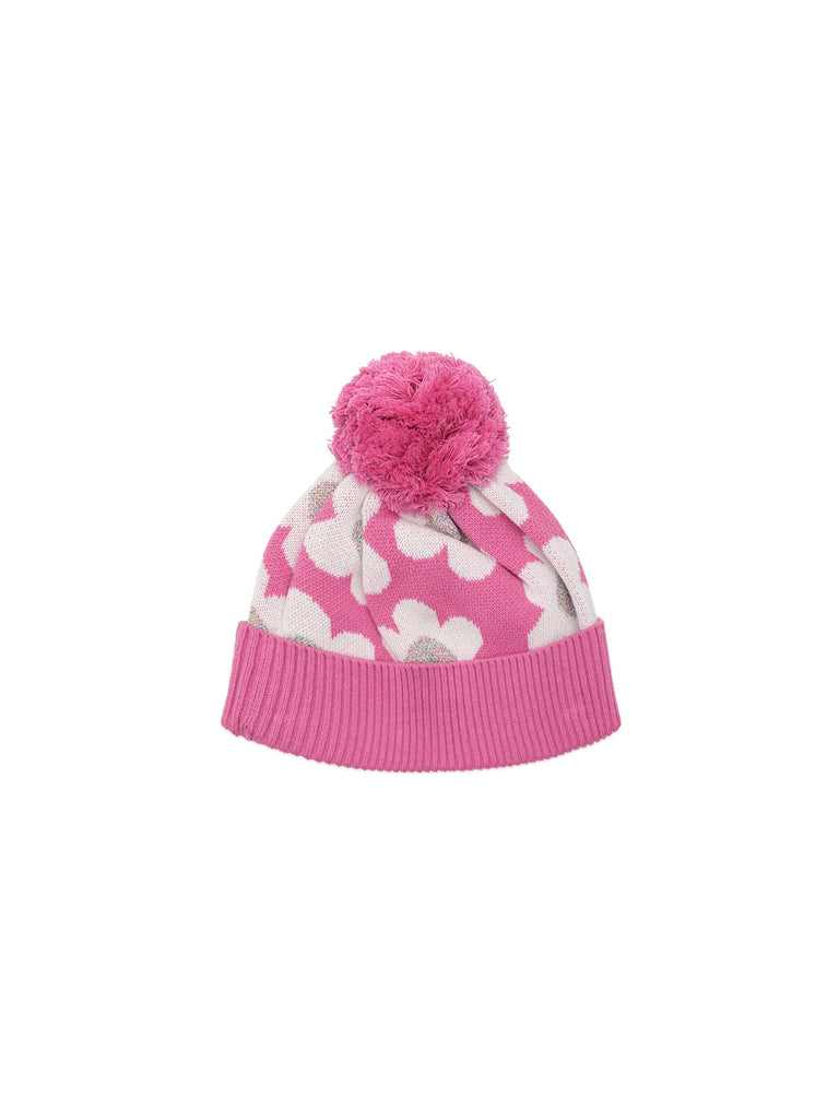 Huxbaby Daisy Knit Beanie - Raspberry