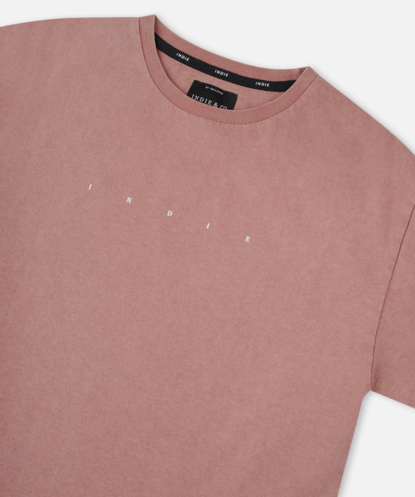 The Indie Oversize Tee - Rhubarb