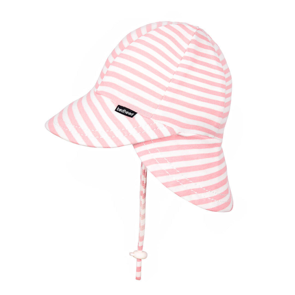 Bedhead Hats Legionnaire Flap Sun Hat - Pink Stripe