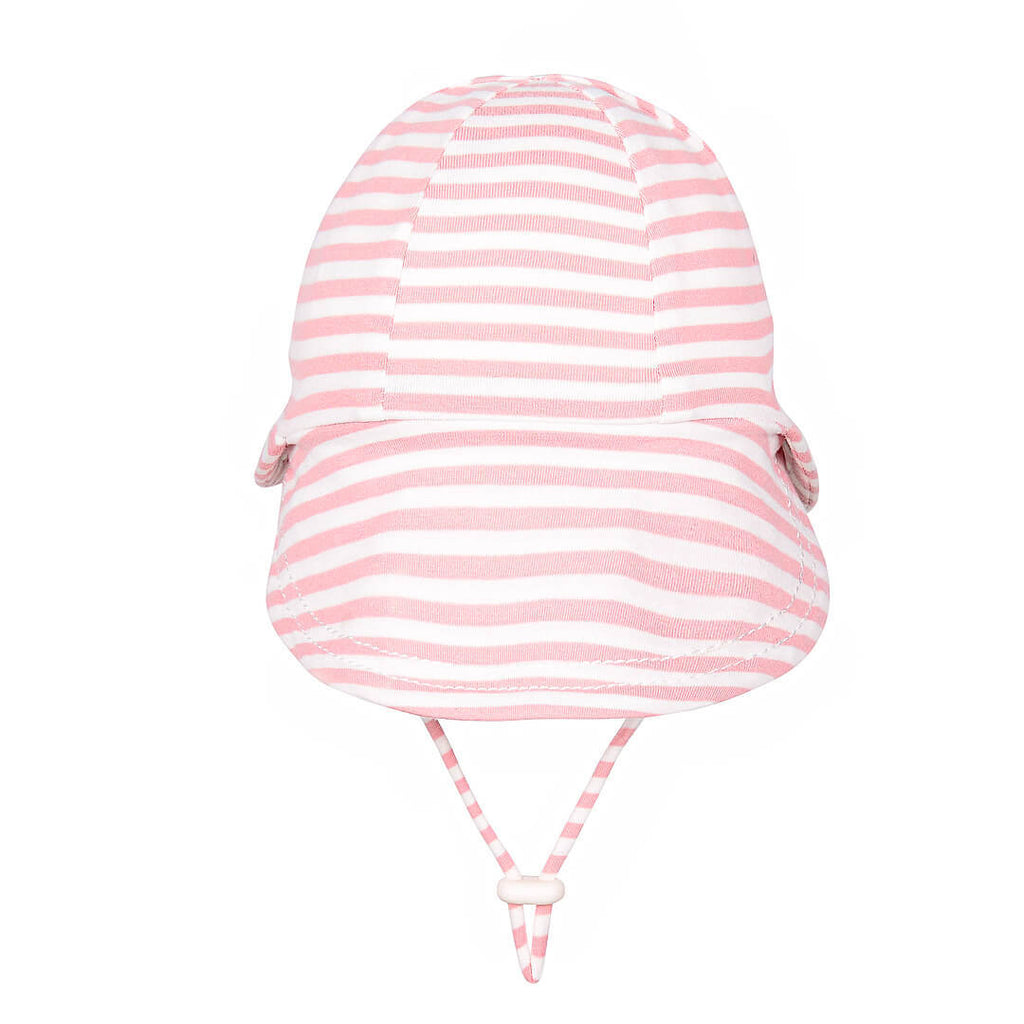 Bedhead Hats Legionnaire Flap Sun Hat - Pink Stripe