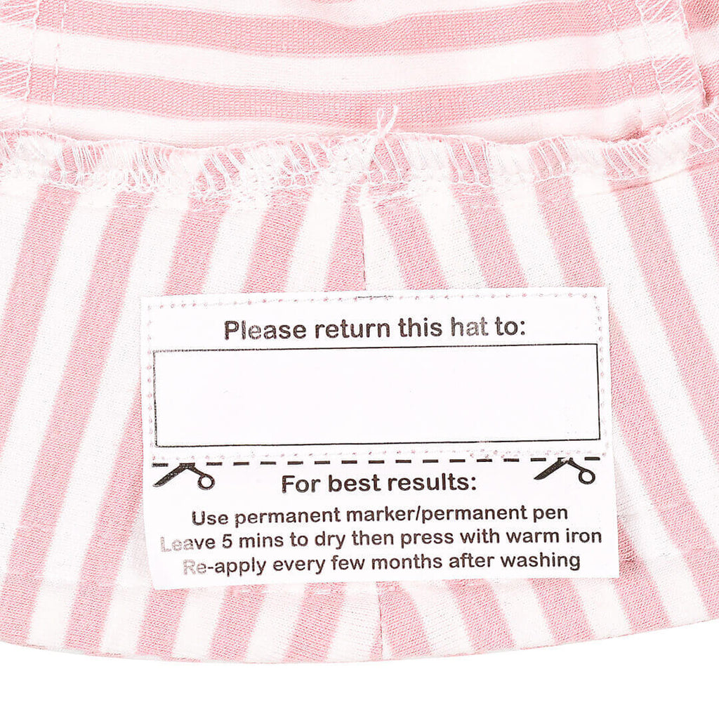 Bedhead Hats Legionnaire Flap Sun Hat - Pink Stripe