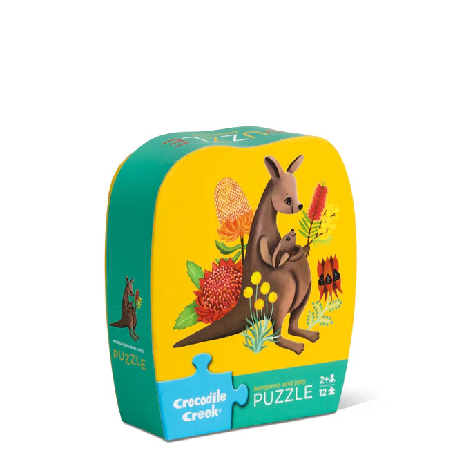 Crocodile Creek 12 pc Mini Puzzle - Kangaroo & Joey