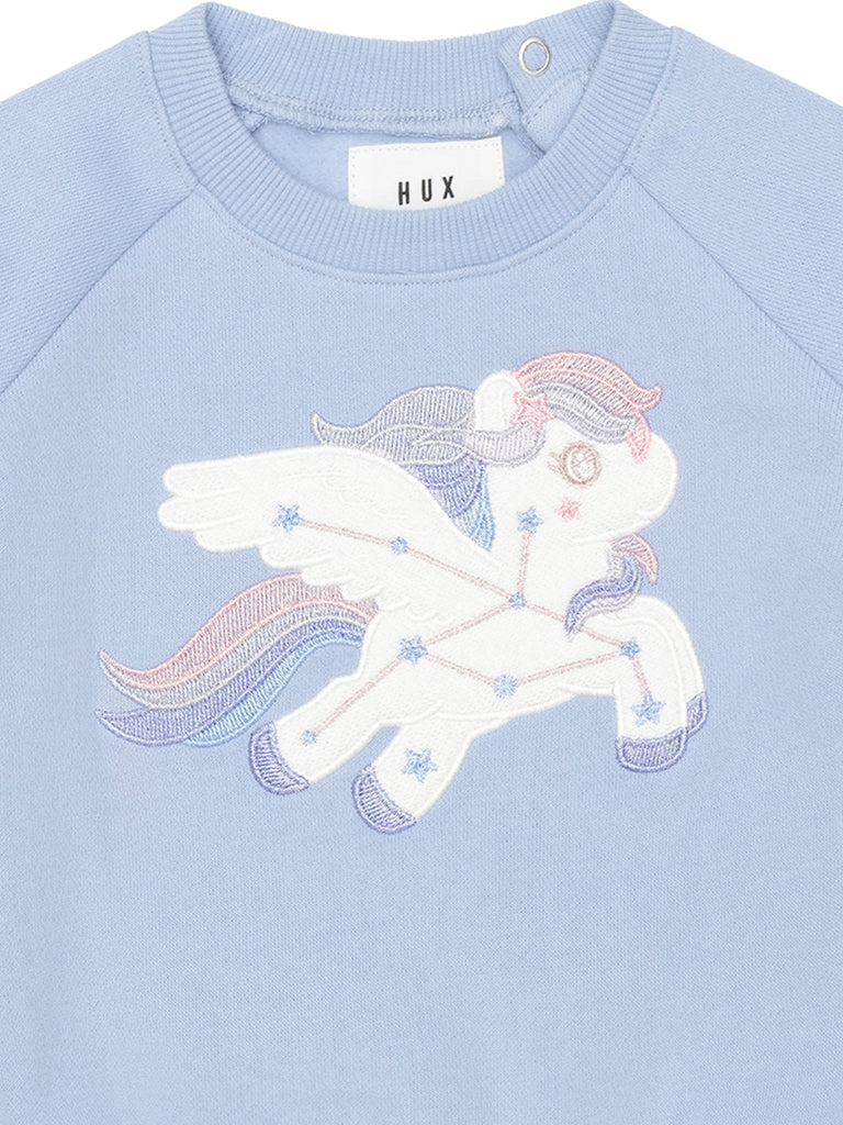 Huxbaby Cosmic Unicorn Sweatshirt - Celestial Blue