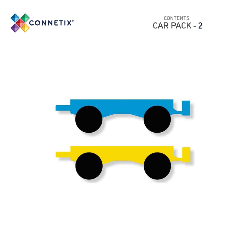 2 pc Rainbow Car Pack - Connetix