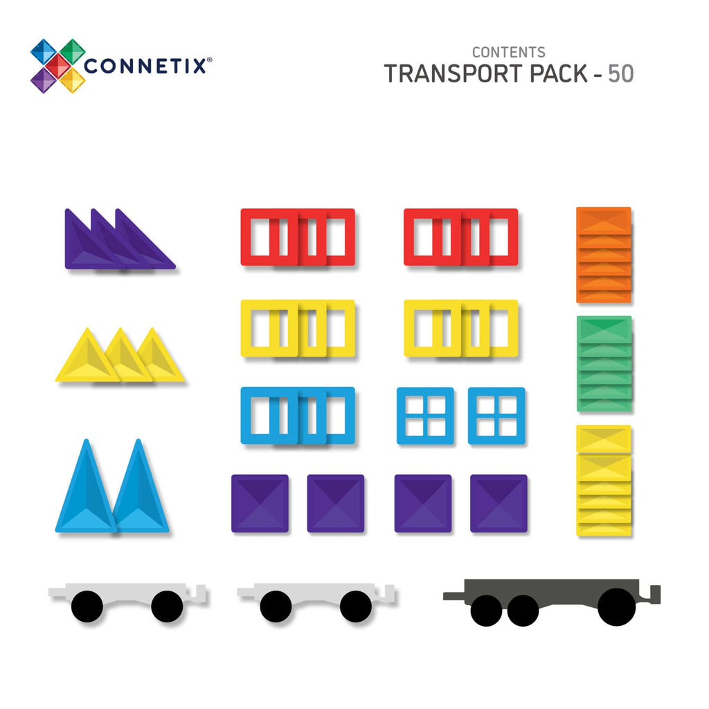 50 pc Rainbow Transport Pack - Connetix