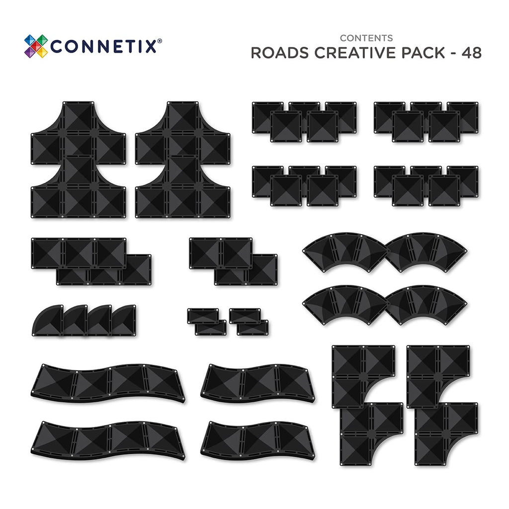 48 pc Creative Roads Pack - Connetix