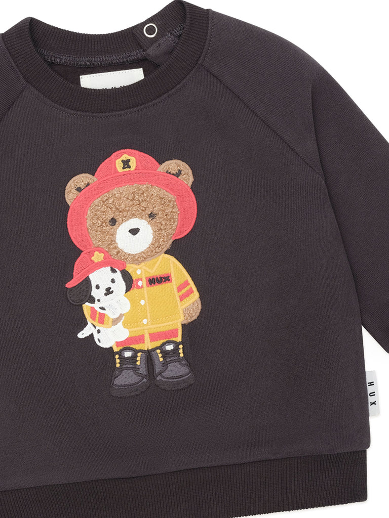 Huxbaby Fireman Hux Sweatshirt - Soft Black