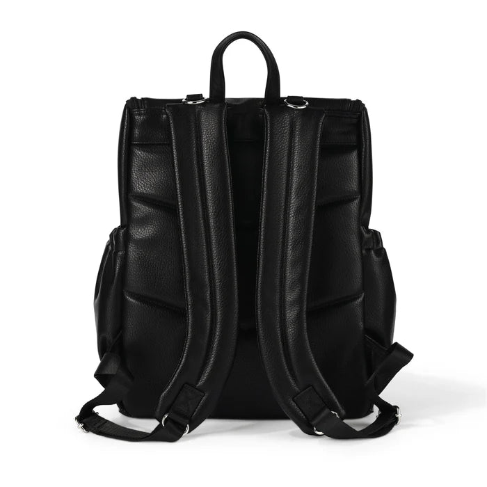 OiOi Signature Nappy Backpack - Black Dimple Vegan Leather