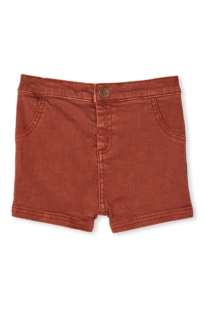 Milky Copper Baby Chino Shorts