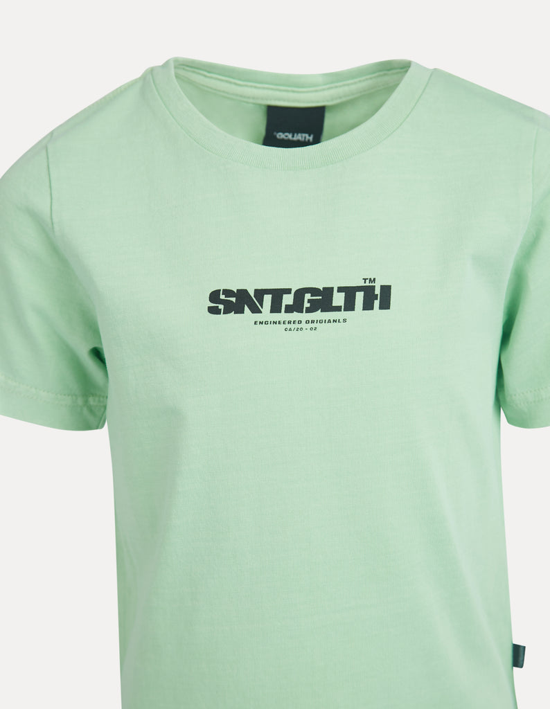 St Goliath Logo Tee - Acid Green