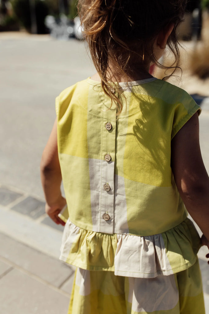 Olive and The Captain Parade Gingham Boxy Singlet - XL Gingham