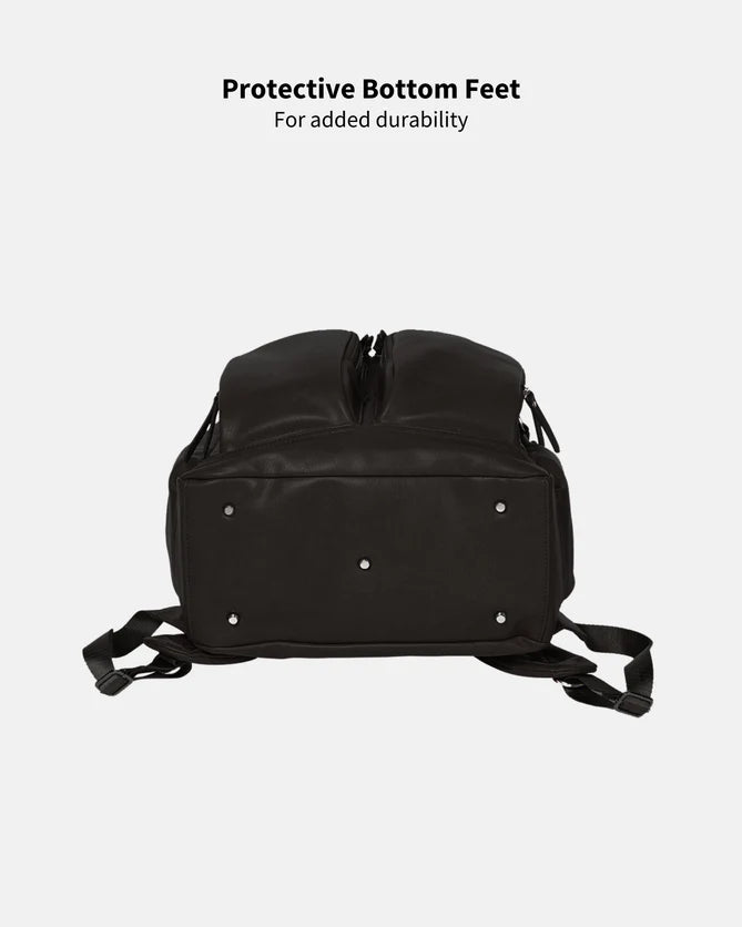 OiOi Nappy Backpack - Black Vegan Leather