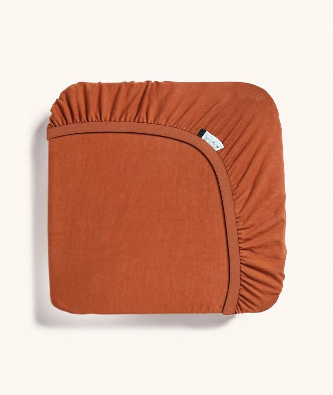 Ergo Pouch Rust Cot Fitted Sheet TOG 0.2